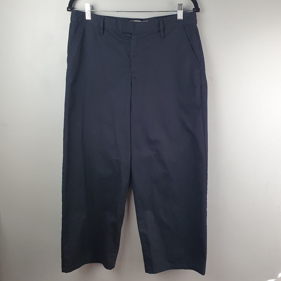 VANS Wide Leg Chino Pants‎ Black Women Size 9 Baggy Streetwear Skater Grunge - Picture 5 of 15